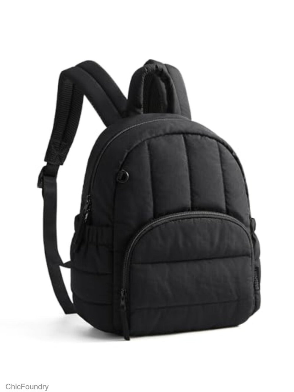 Mini Quilted Puffer Backpack for Women Water-Resistant Daypack